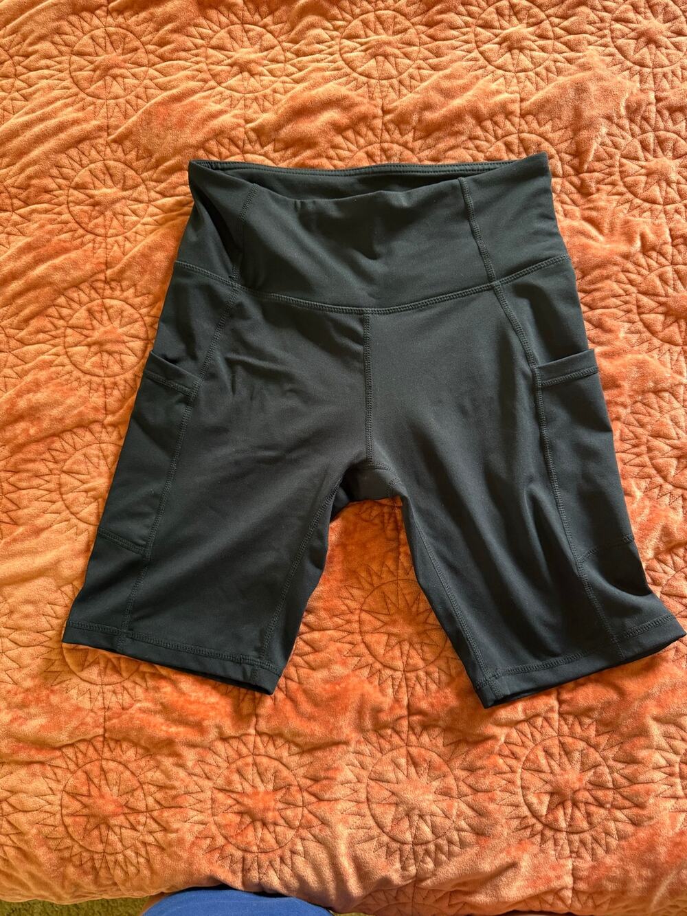 BALEAF Women’s Black High Waisted Biker Shorts Side Pockets Size Small